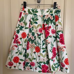 Eliza J Floral Fit & Flare Skirt
